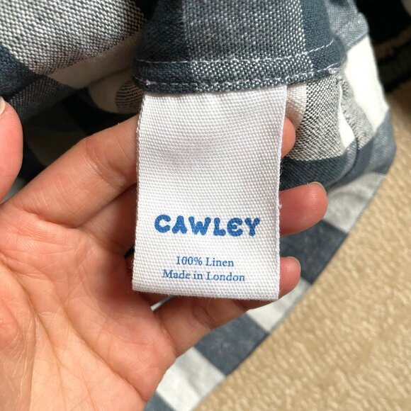 Cawley Black & White Gingham Button-Front Jean Jacket, Size S - Picture 4 of 4